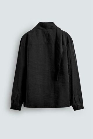 Camisa Zara fluida bandana Talla M