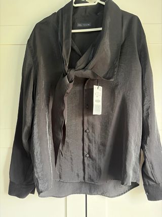 Camisa Zara fluida bandana Talla M