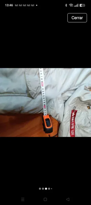 Chaqueta Alpha Industries Talla XXL Gris