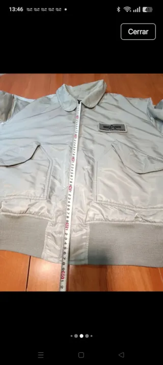 Chaqueta Alpha Industries Talla XXL Gris