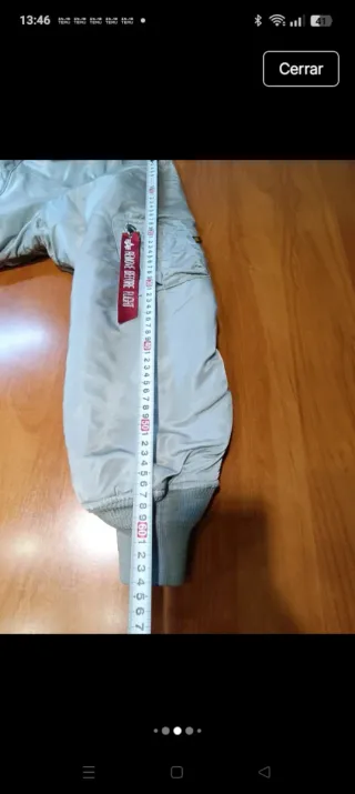 Chaqueta Alpha Industries Talla XXL Gris