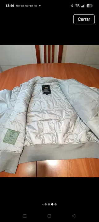Chaqueta Alpha Industries Talla XXL Gris