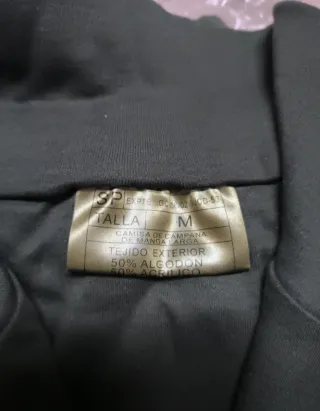 Camiseta militar verde manga larga