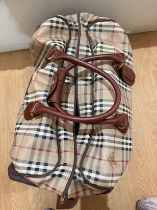 Bolsa de viaje Burberry vintage 90s