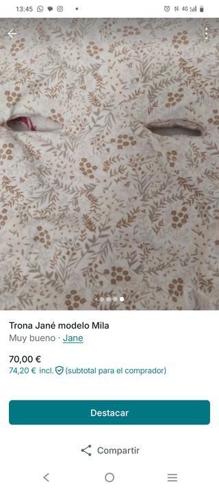 Trona Jané modelo Mila