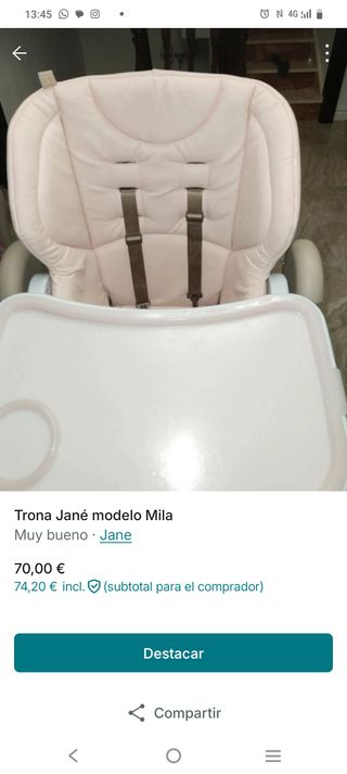 Trona Jané modelo Mila