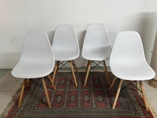 Sillas Nórdicas Blancas Comedor/Terraza