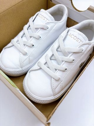 Lacoste Gripshot 123 Scarpe Neonato bianche tg. 23