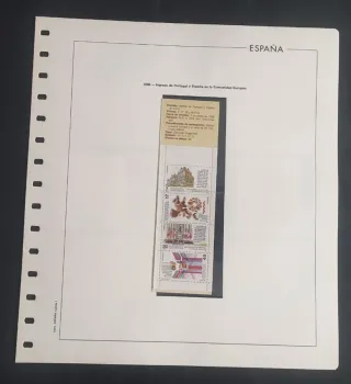 Año 1986 sellos ESPAÑA completo + 9 hojas