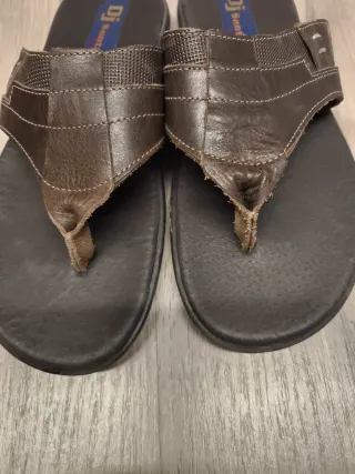 Sandalias DJ Santa Hombre Marrón y Negro