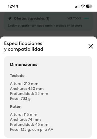 Teclado y Ratón Inalámbrico Logitech MK850