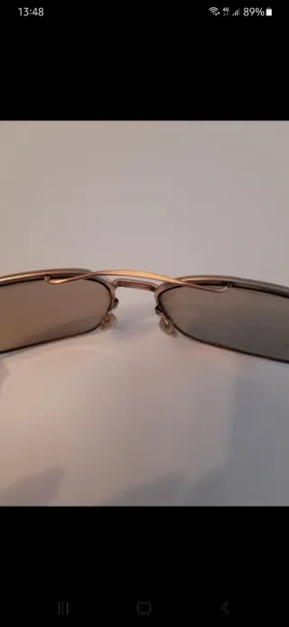 Occhiali Uomo Vintage Aviator Oro Argento