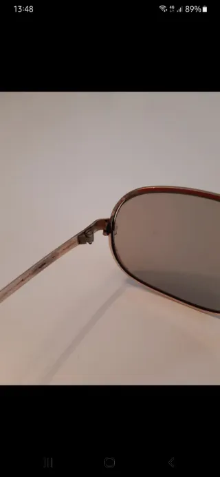Occhiali Uomo Vintage Aviator Oro Argento