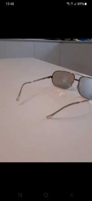 Occhiali Uomo Vintage Aviator Oro Argento