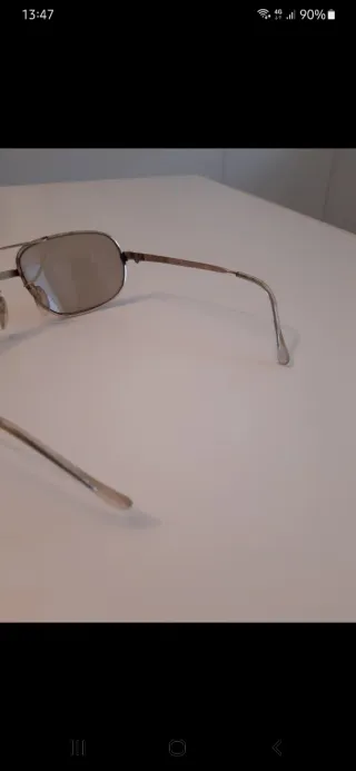 Occhiali Uomo Vintage Aviator Oro Argento