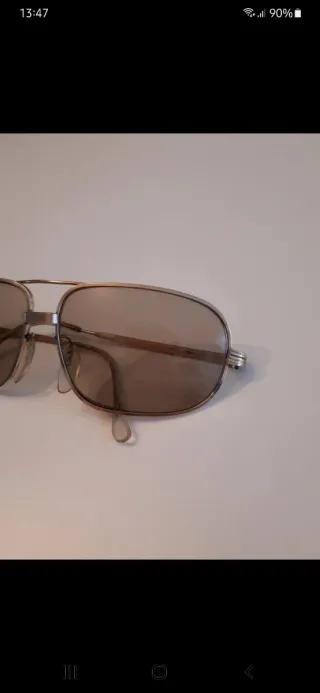 Occhiali Uomo Vintage Aviator Oro Argento