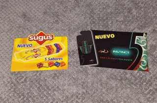 Carteles promocionales Sugus y Five Instinct