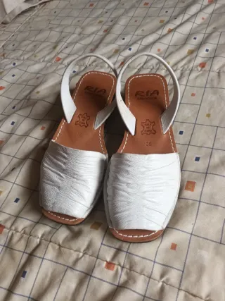 Sandalias Ria Menorca Talla 38 Blancas