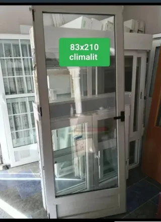 Puerta aluminio 83x210 Climalit