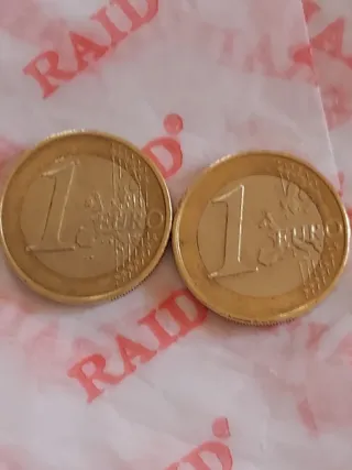 4 Monedas 1€ Austria Mozart 2002 y 2008