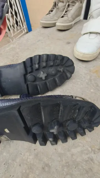 Zapatos Lujo Roberto Boticelli Azul/Plata Talla 41