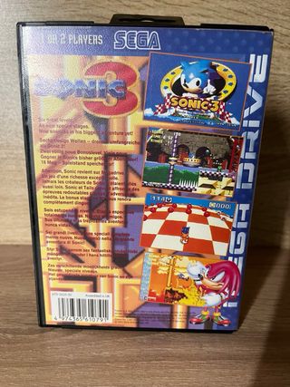 Sonic 3 Mega Drive Sega Cartucho