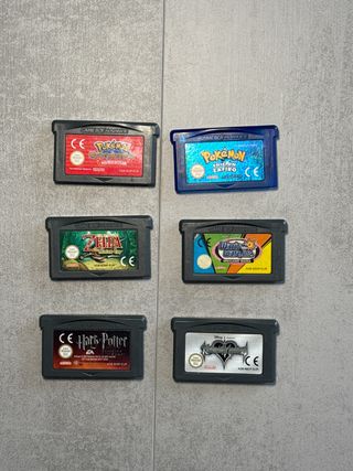Lote 6 Juegos Game Boy Advance Pokemon Zelda Harry