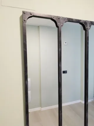 Mueble recibidor y espejo Maison du Monde industri