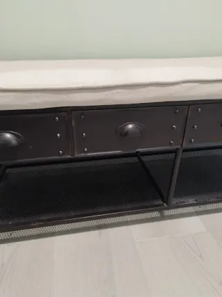 Mueble recibidor y espejo Maison du Monde industri