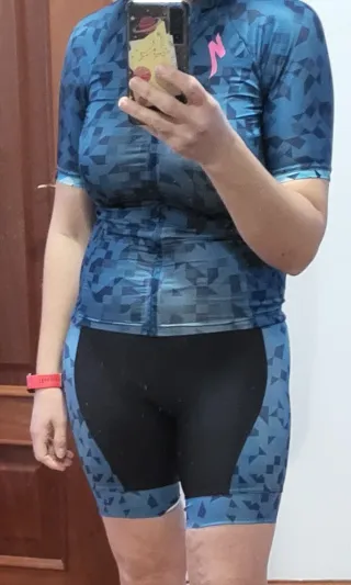 Conjunto Ciclismo Mujer Azul