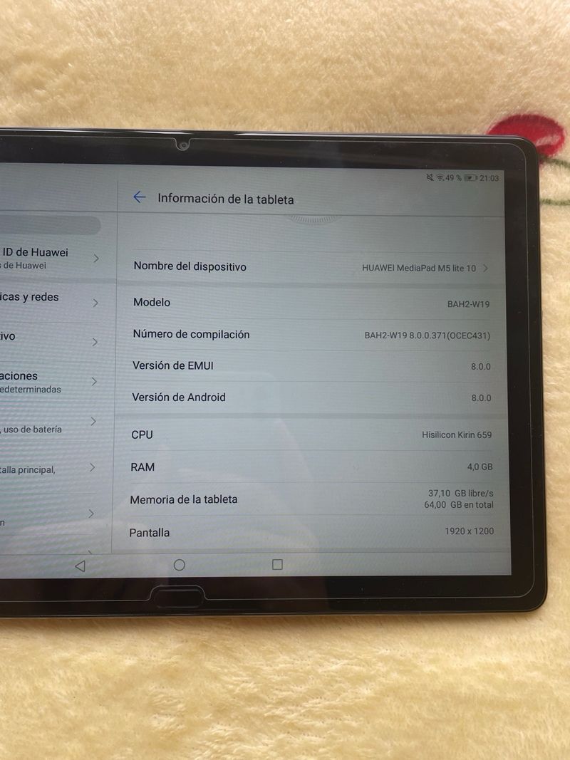 Tablet Huawei MediaPad M5 lite 10 Negra afbeelding 4