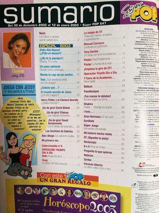 Lote Revistas Super Pop 2002/2003
