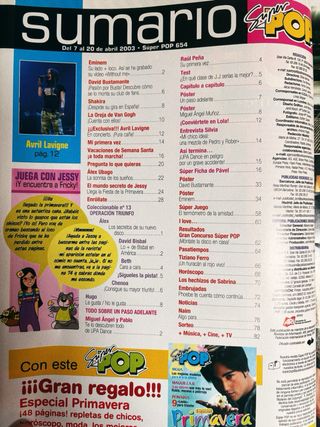 Lote Revistas Super Pop 2002/2003