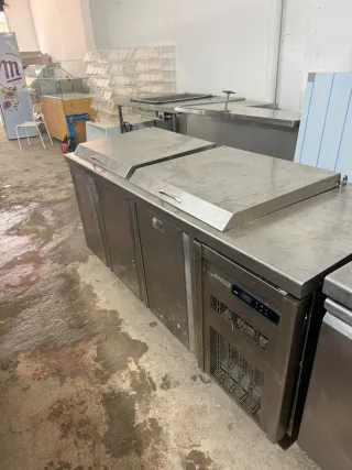 Bajomostrador refrigerado acero inoxidable