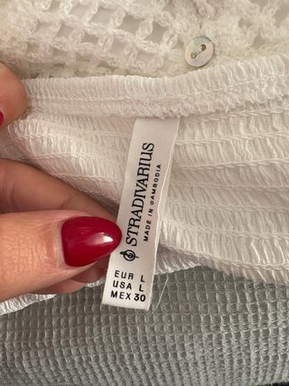 Blusa blanca crochet tirantes