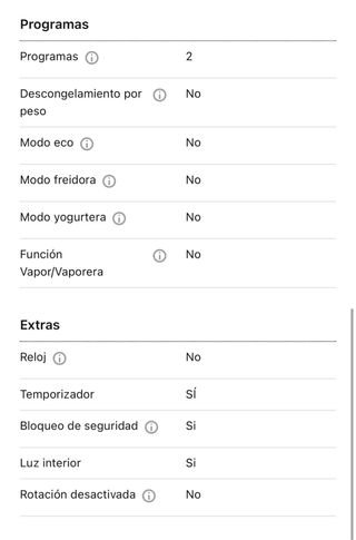 Microondas Orbegozo Blanco