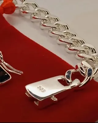 Pulsera Cubana Plata 925 Unisex