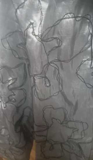 Vestido de fiesta plateado