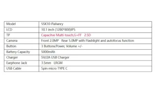 Tablet Android Negra/Gris