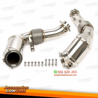 Downpipe sin catalizador con tubo flexible apto p