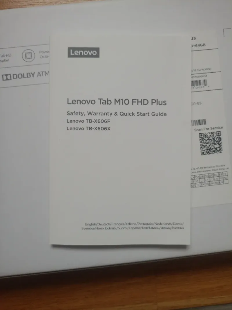 Tablet Lenovo Tab M10 FHD Plus gris mate afbeelding 5