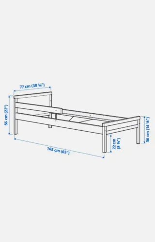 Cama infantil con barrera protectora