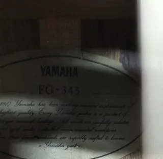 Yamaha Dreadnought FG-345 vintage.CAMBIO POR BAJO.