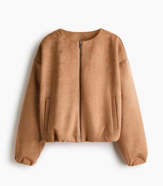 Chaqueta oversize marrón talla L