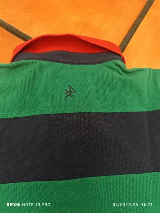 Polo Team Hombre Talla L Rayas