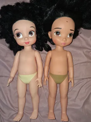 Lote 2 Muñecas Disney Animator Arreglar Pelo