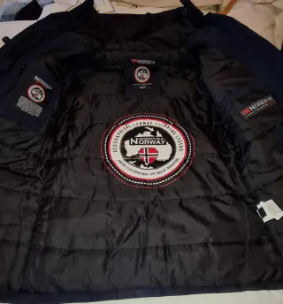 Abrigo Geographical Norway azul