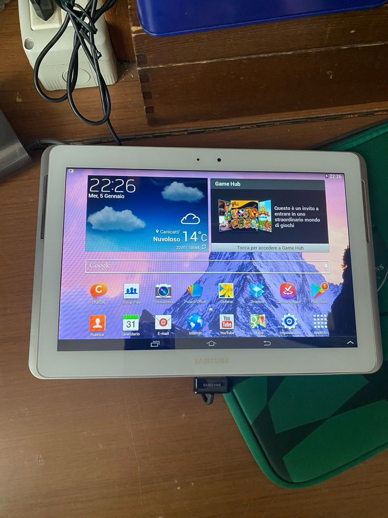 Samsung Galaxy Tab 2 10.1 Plata/Blanco afbeelding 6