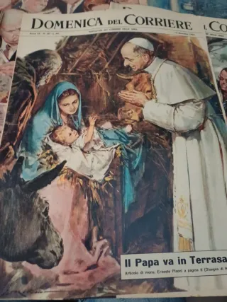 Set n. 6 riviste Domenica del Corriere