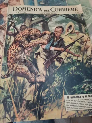 Set n. 6 riviste Domenica del Corriere